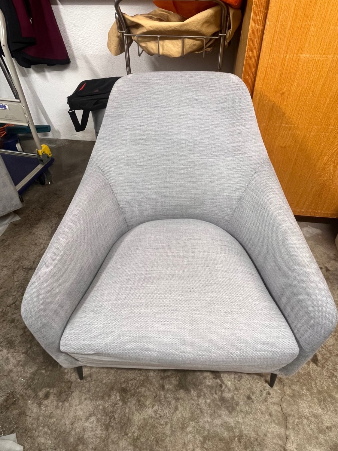 Fauteuil clair après nettoyage par KB Clean